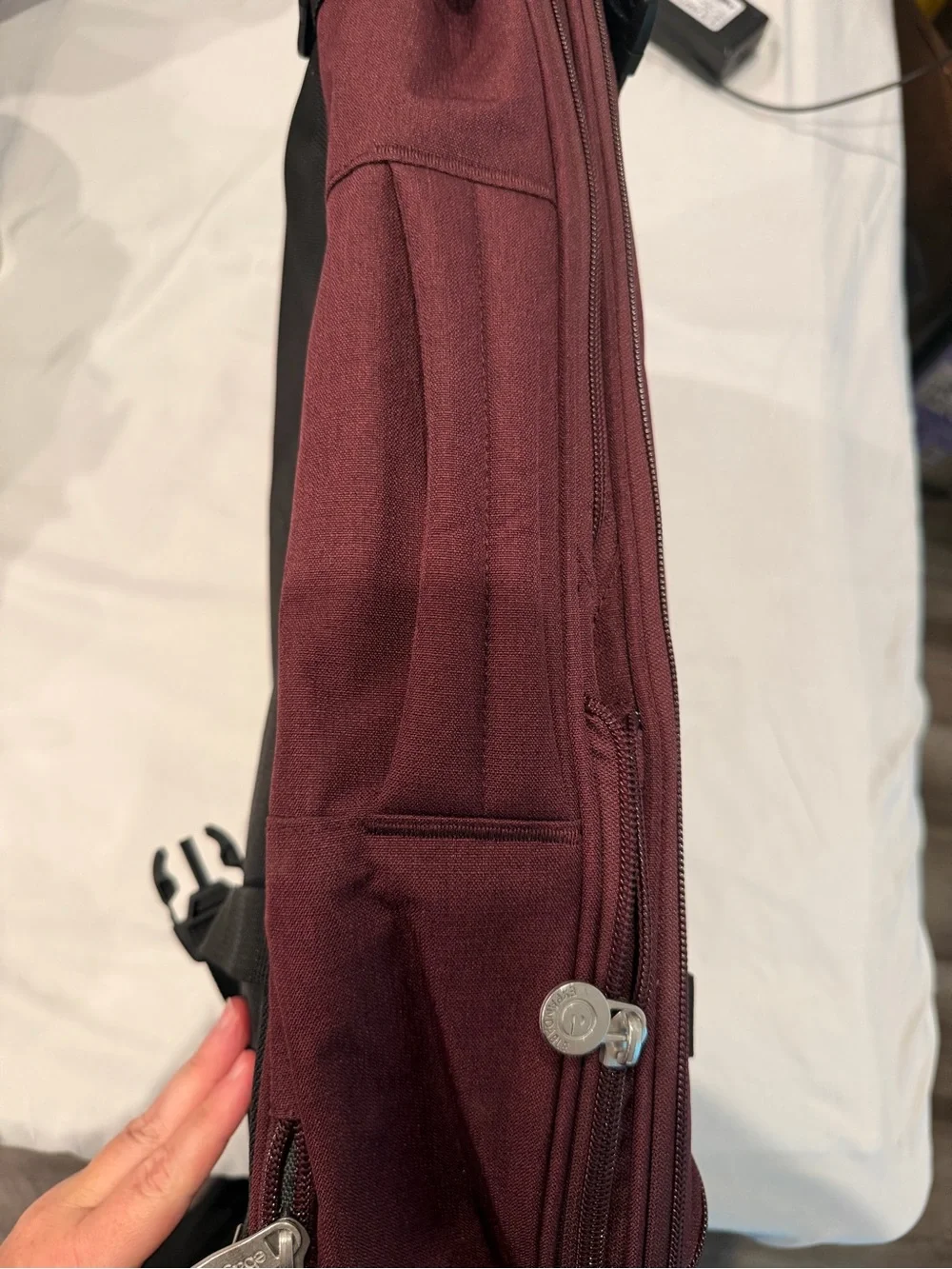 eBags Mother Lode Travel Backpack Burgundy Garnet Carry On Convertible NWT